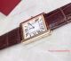 2017 Copy Cartier Tank Solo Rose Gold White Face Brown Leather Strap 27mm Watch (4)_th.jpg
